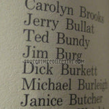 Ted Bundy 8th Grade Yearbook
