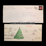 Elmer Wayne Henley Hand-Drawn Christmas Card