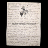 Charles Manson Four Page Handwritten Letter