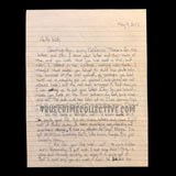Cary Stayner “Yosemite Killer” Signed Letter