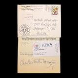 Charles Manson Signed Postcard