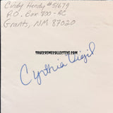 Cindy Hendy Signed Letter (Toybox Killer’s Accomplice)