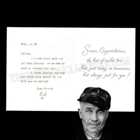 Ed Gein Signed Card