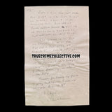 Charles “Tex” Watson Signed Letter
