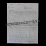 John Wayne Gacy Three Page Letter