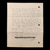 Arthur Shawcross Signed Letter