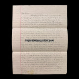 Damien Echols Signed Letter from Death Row
