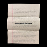 Damien Echols Signed Letter from Death Row