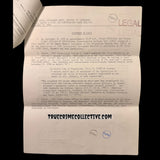Charles Manson Signed Envelope with Legal Documents