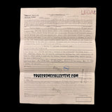 Charles Manson Signed Envelope with Legal Documents