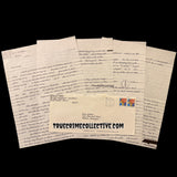 Aileen Wuornos Four Page Signed Letter with Drawings
