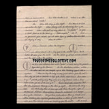 Aileen Wuornos Four Page Signed Letter with Drawings