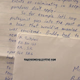 Mark Twitchell “The Dexter Killer” Signed Letter