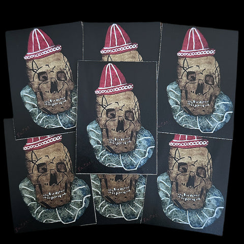 John Wayne Gacy Skull Clown Stickers