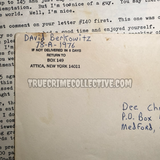 David Berkowitz “Son of Sam” Signed Letter & Envelope