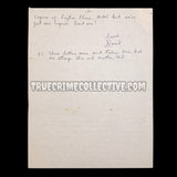 David Berkowitz “Son of Sam” Signed Letter & Envelope