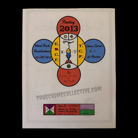 Dennis Rader “BTK” Signed Poetry Card with BTK Symbol