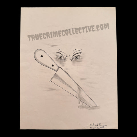 Richard Ramirez Artwork with “Night Stalker” Signature
