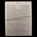 John Wayne Gacy Original Bio Questionnaire